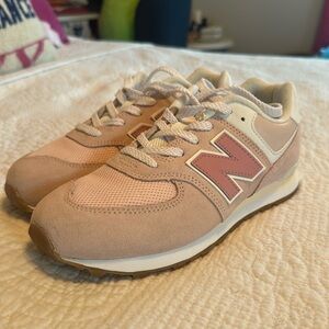 Pink 574 New Balance Shoes